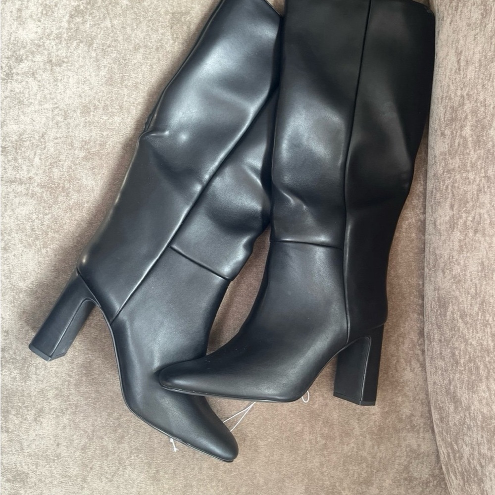 A New Day High Heal Boots /Elegant Black Knee-High Boots